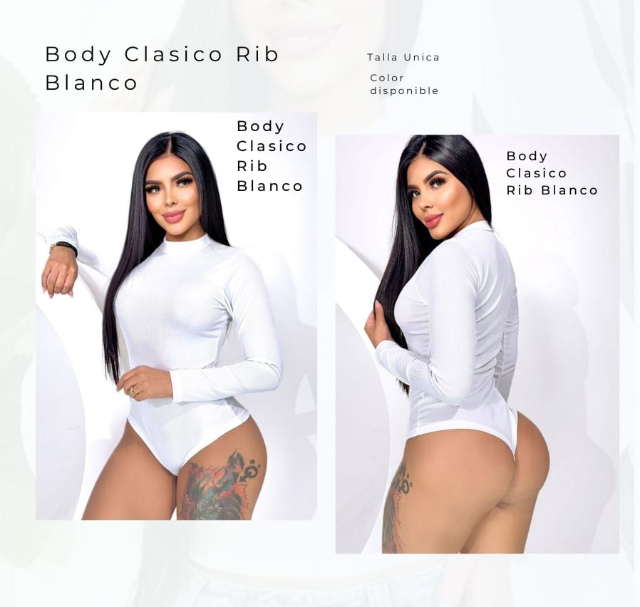 Body Clasico Rib Blanco