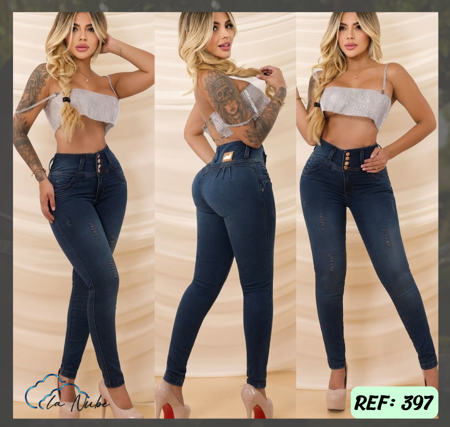 Jeans Levanta Cola Ref 397