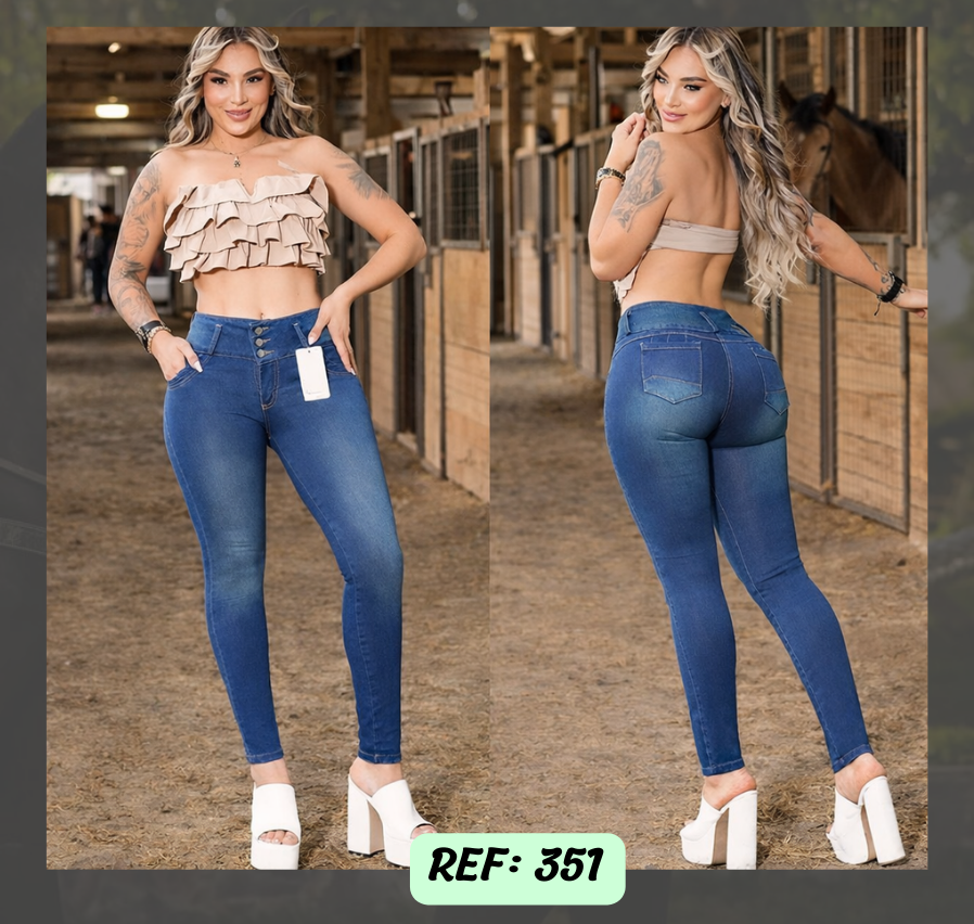 Jeans Levanta Cola Ref 351