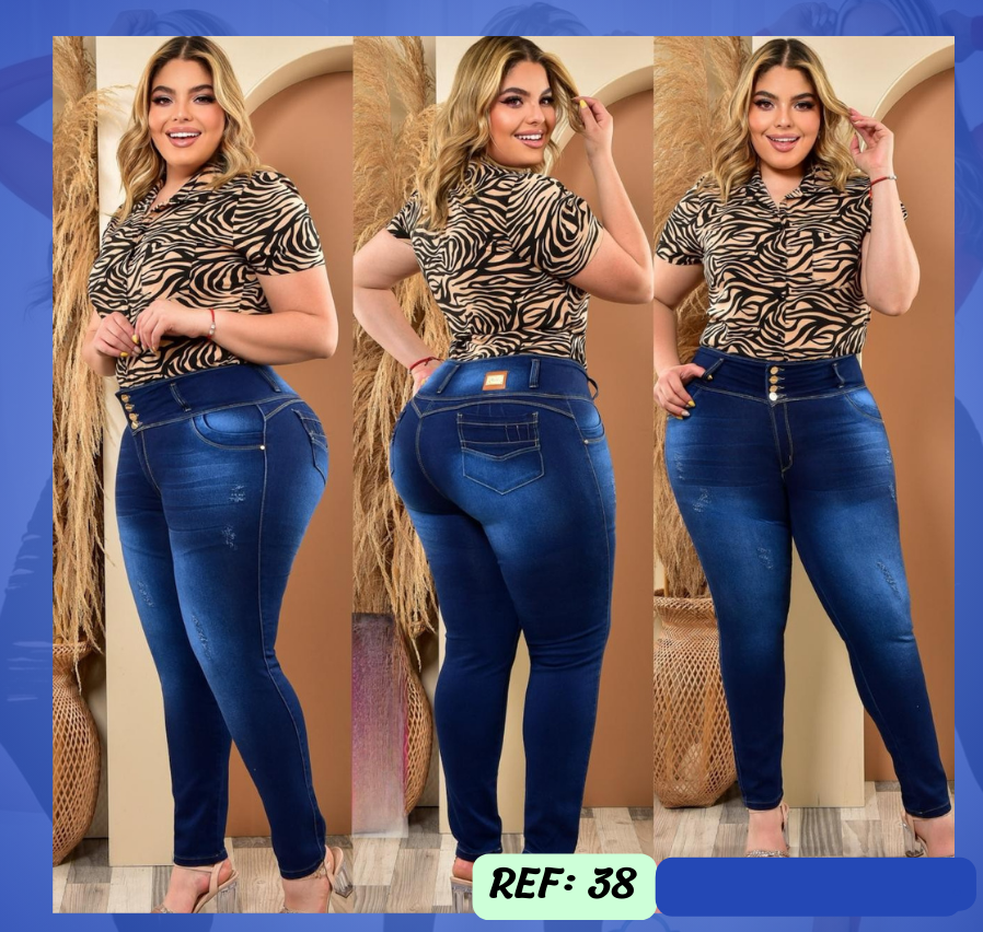 Jeans Levanta Cola PLUSS Ref 38