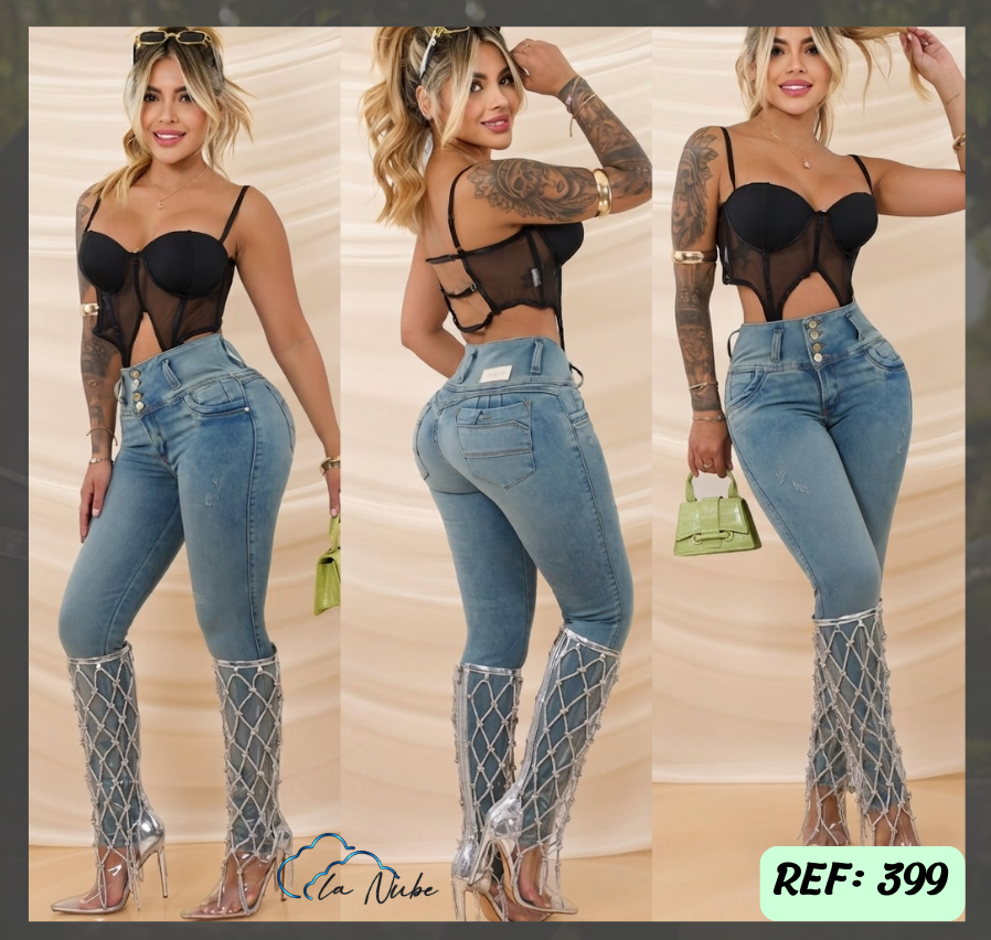 Jeans Levanta Cola Ref 399