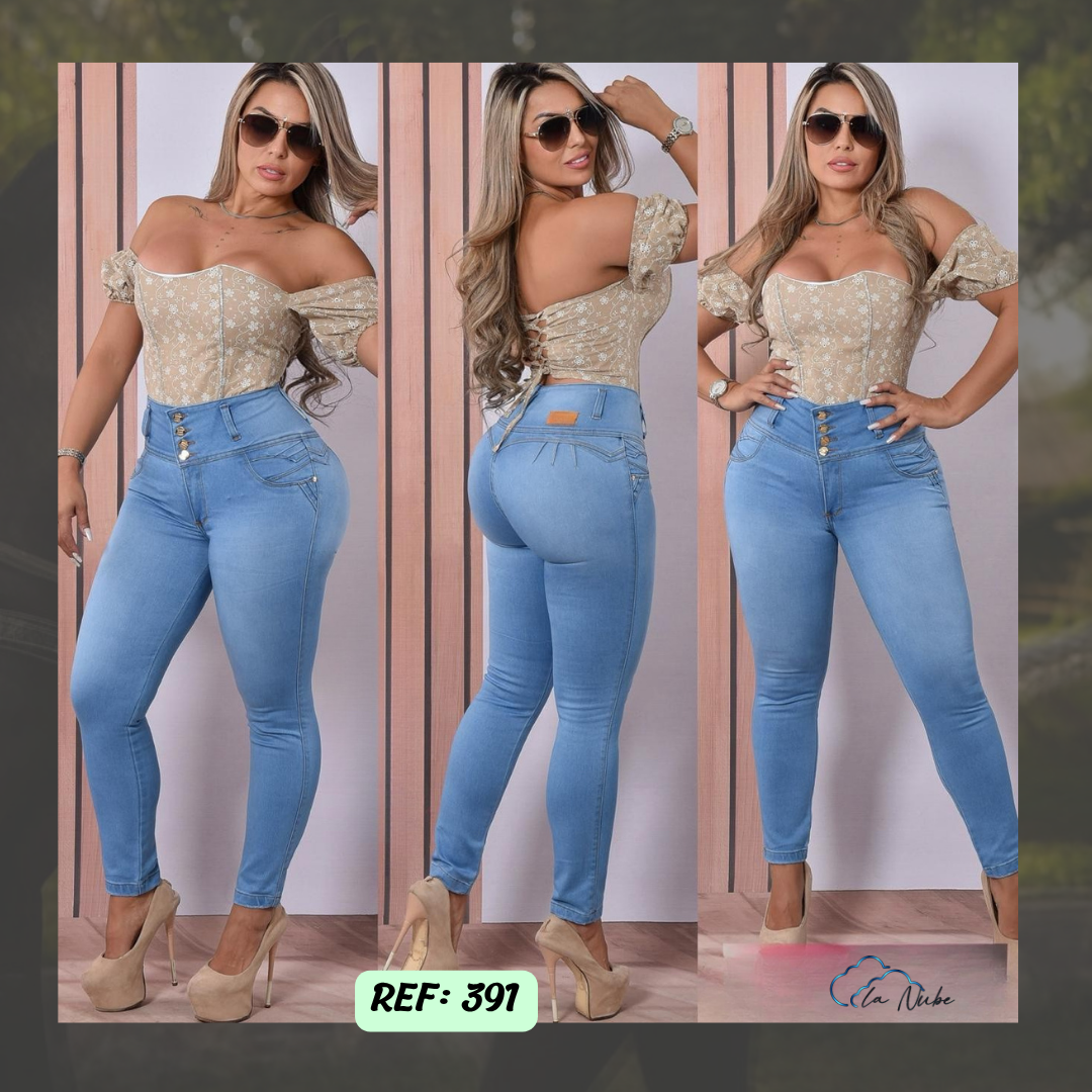 Jeans Levanta Cola Ref 391