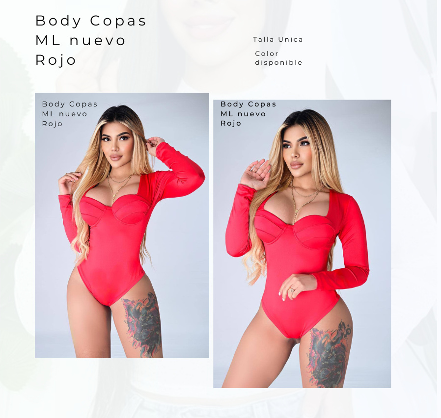 Body Copas ML Nuevo Rojo
