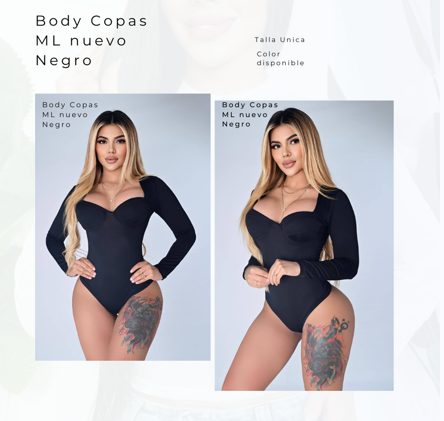 Body Copas ML nuevo Negro