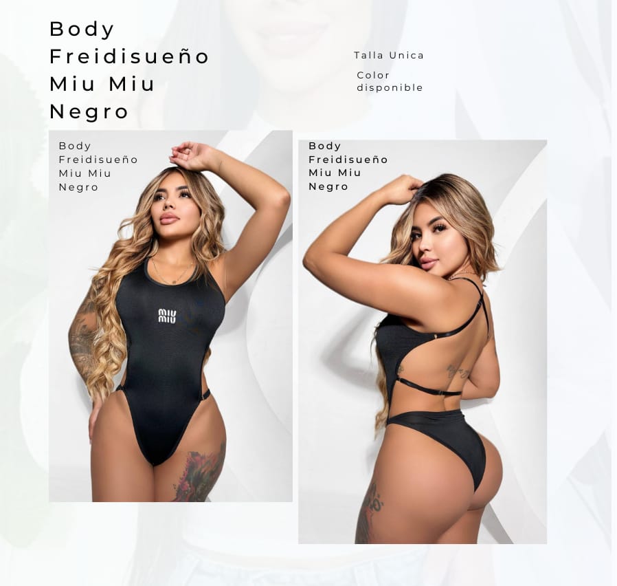 Body Freidisueño Miu Miu Negro