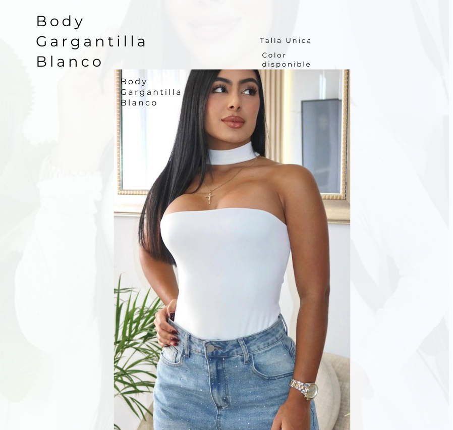 Bodys Gargantilla Blanco