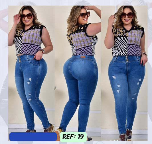 Jeans Levanta Cola  PLUSS Ref 19
