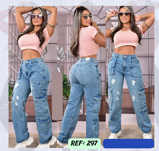 Jeans Levanta Cola Ref 297