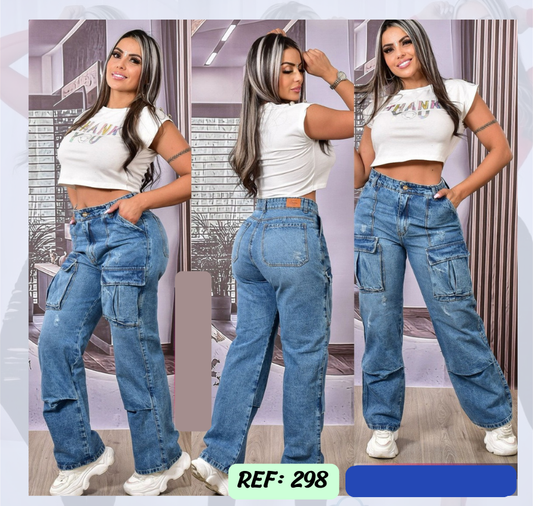 Jeans Levanta Cola Ref 298
