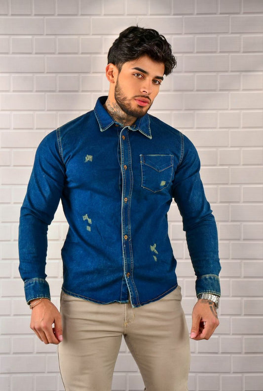 Camisa Mezclilla Hombre