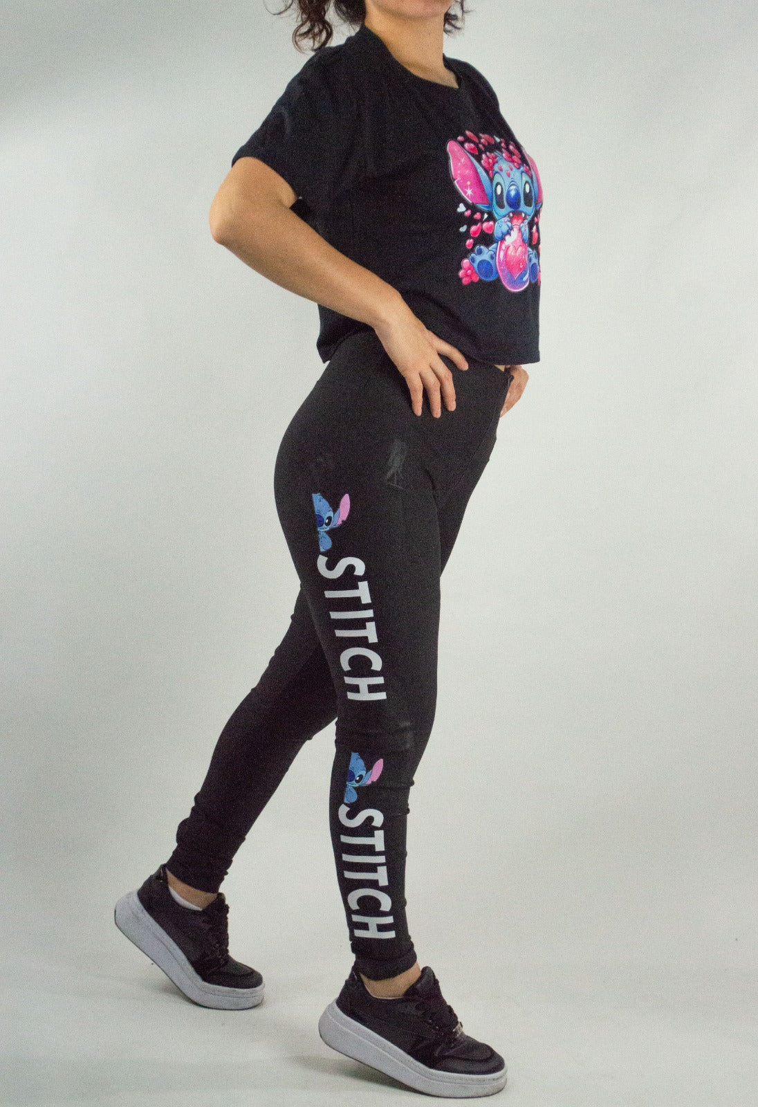 Conjunto Stitch Negro