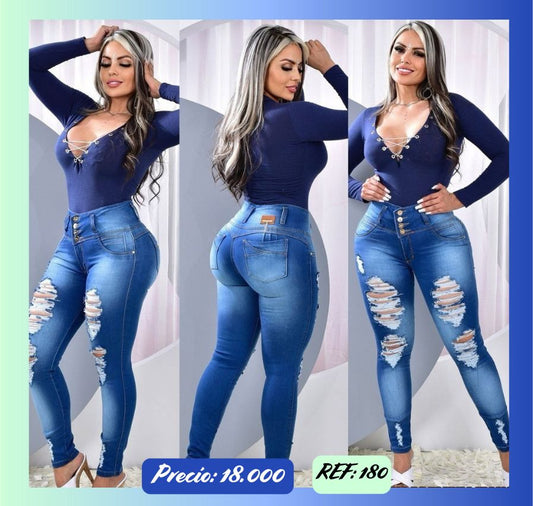 Jeans Levanta Cola Ref 180