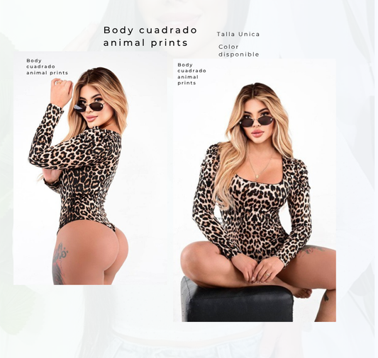 Body Cuadrado Leopardo