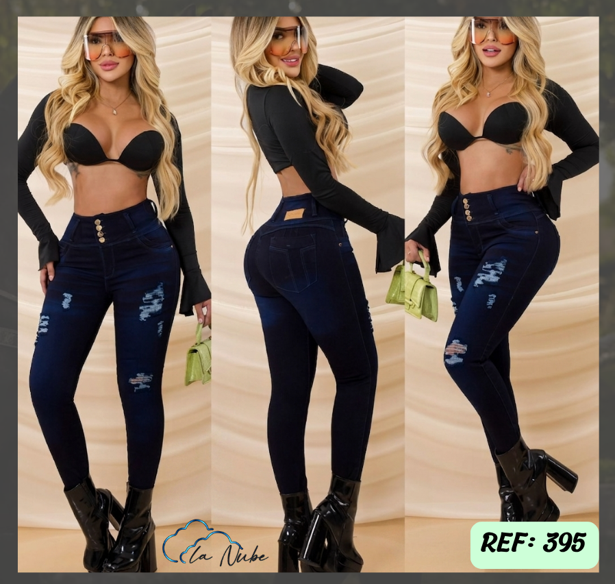 Jeans Levanta Cola Ref 395