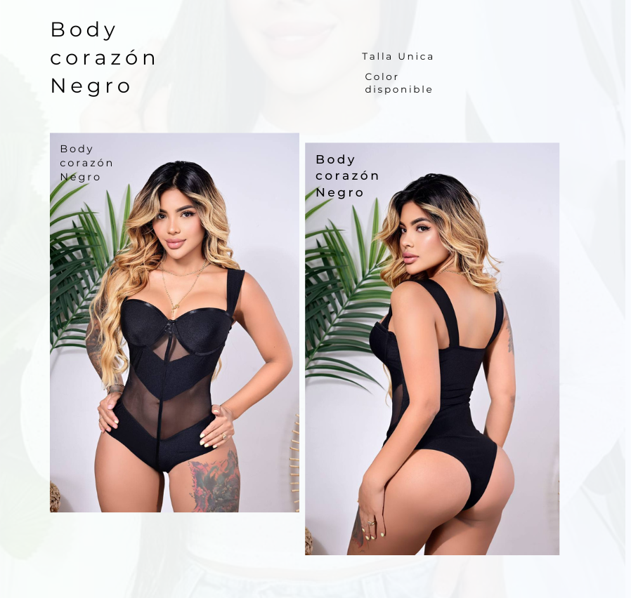 Body Corazón Negro