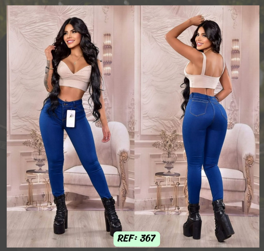 Jeans Levanta Cola Skinny Ref 367