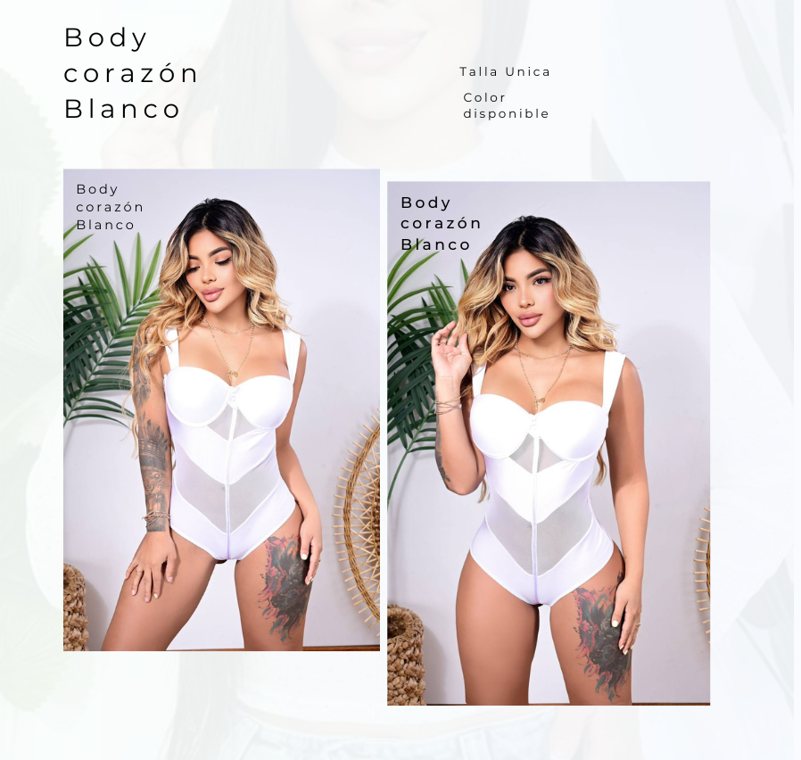 Body Corazón Blanco
