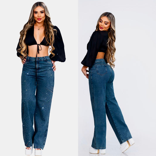 Jeans Colombiano Ref 303 Piedreria