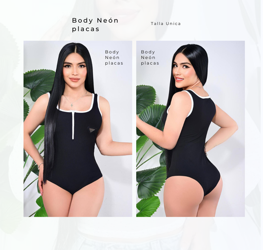 Body Neón Placas Negro