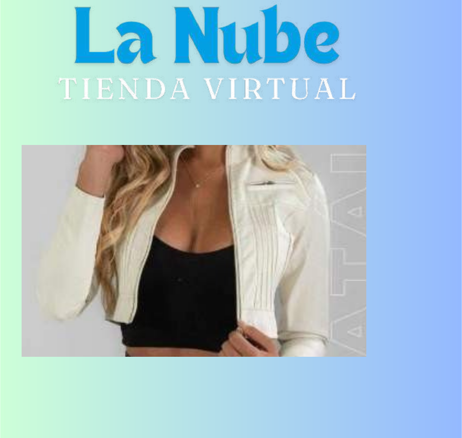 Chaqueta tipo cuerina beis