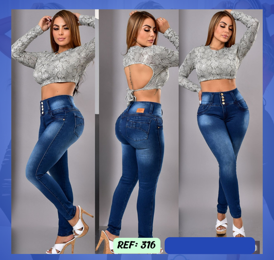 Jeans Levanta Cola Ref 316