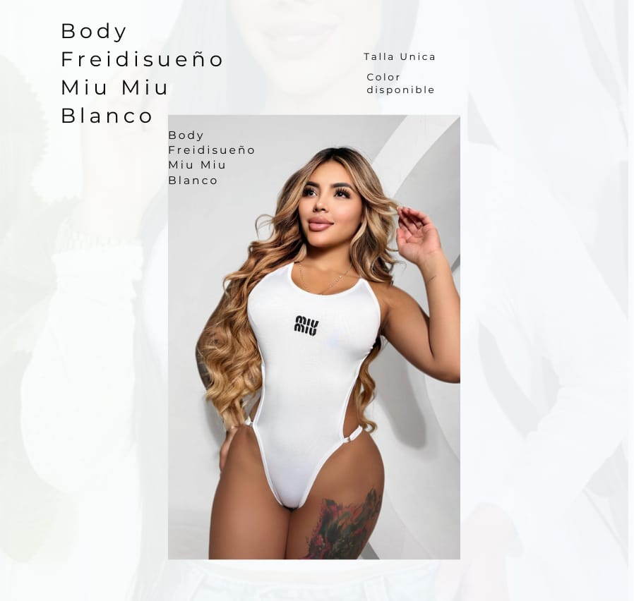 Body Freidisueño Miu Miu Blanco