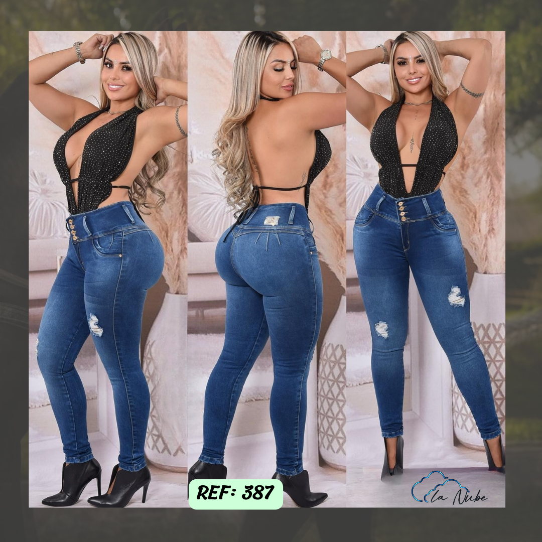 Jeans Levanta Cola Ref 387