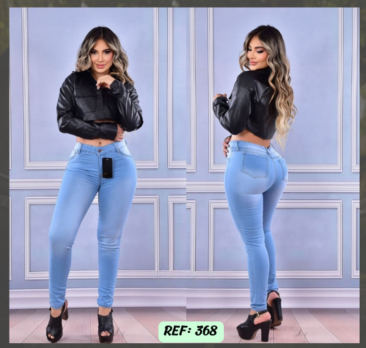 Jeans Levanta Cola Skinny Ref 368