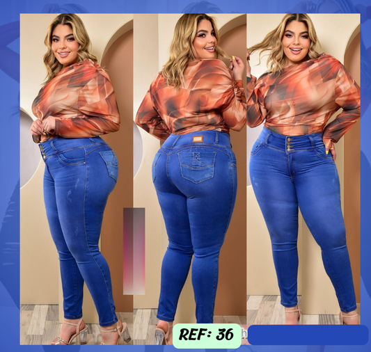 Jeans Levanta Cola PLUSS Ref 36