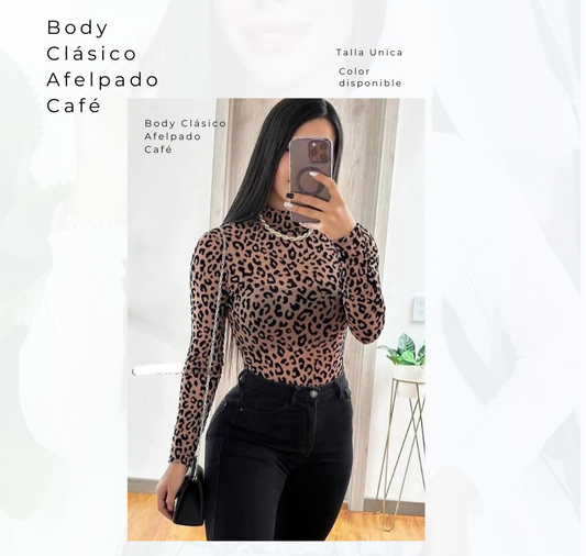 Body Clasico Afelpado Café