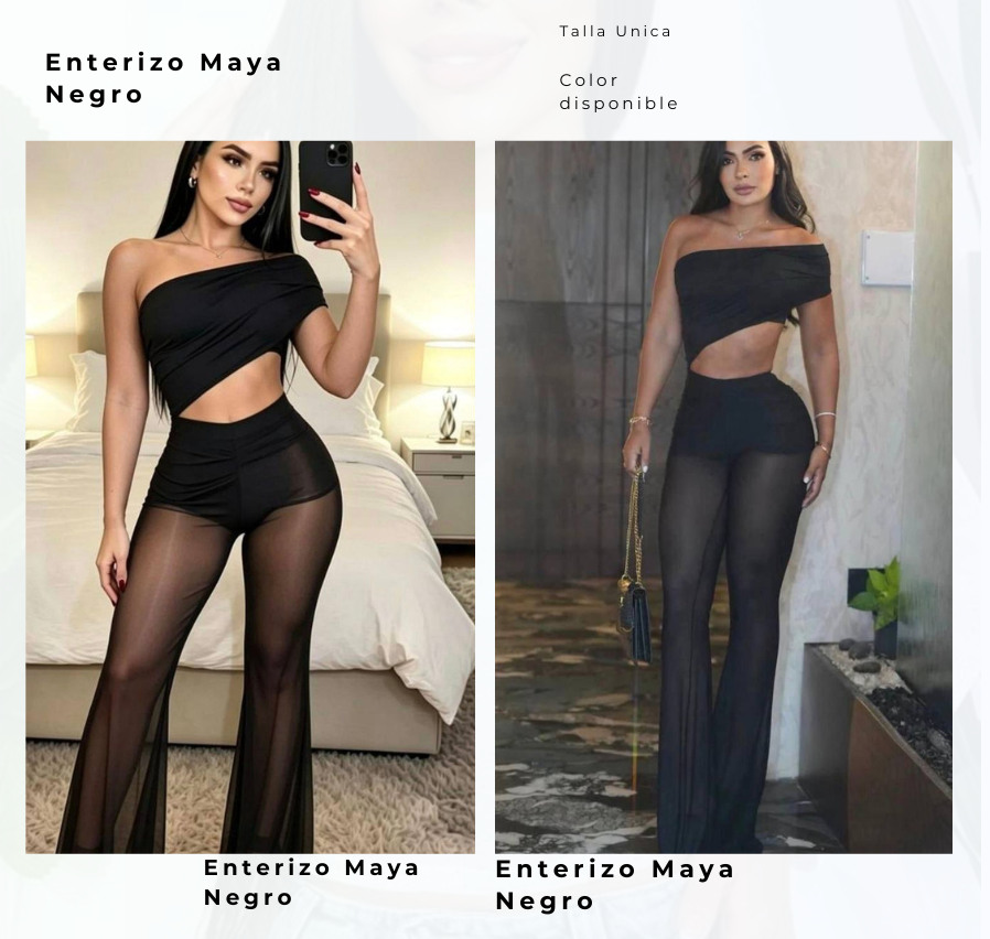 Enterizo Maya Negro