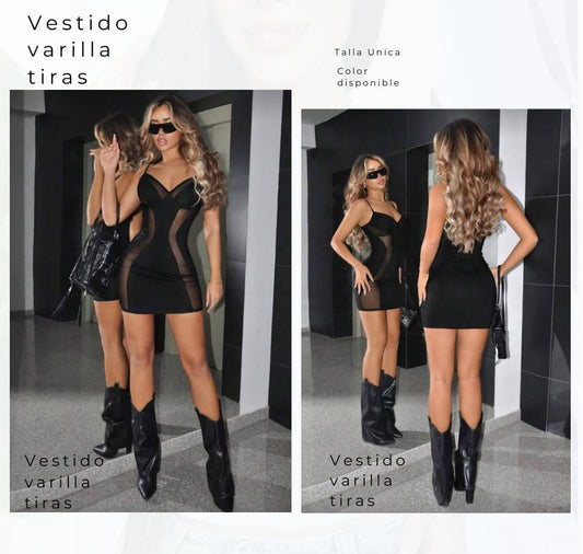 Vestido varilla tiras