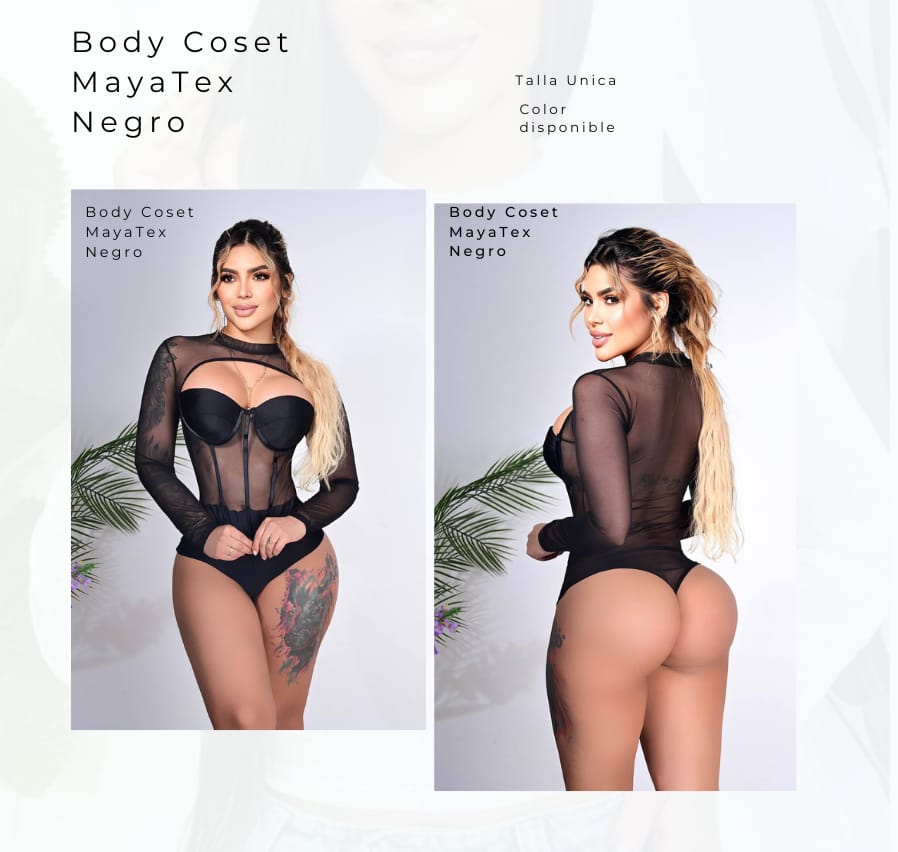 Body Corset Maya Tex Negro