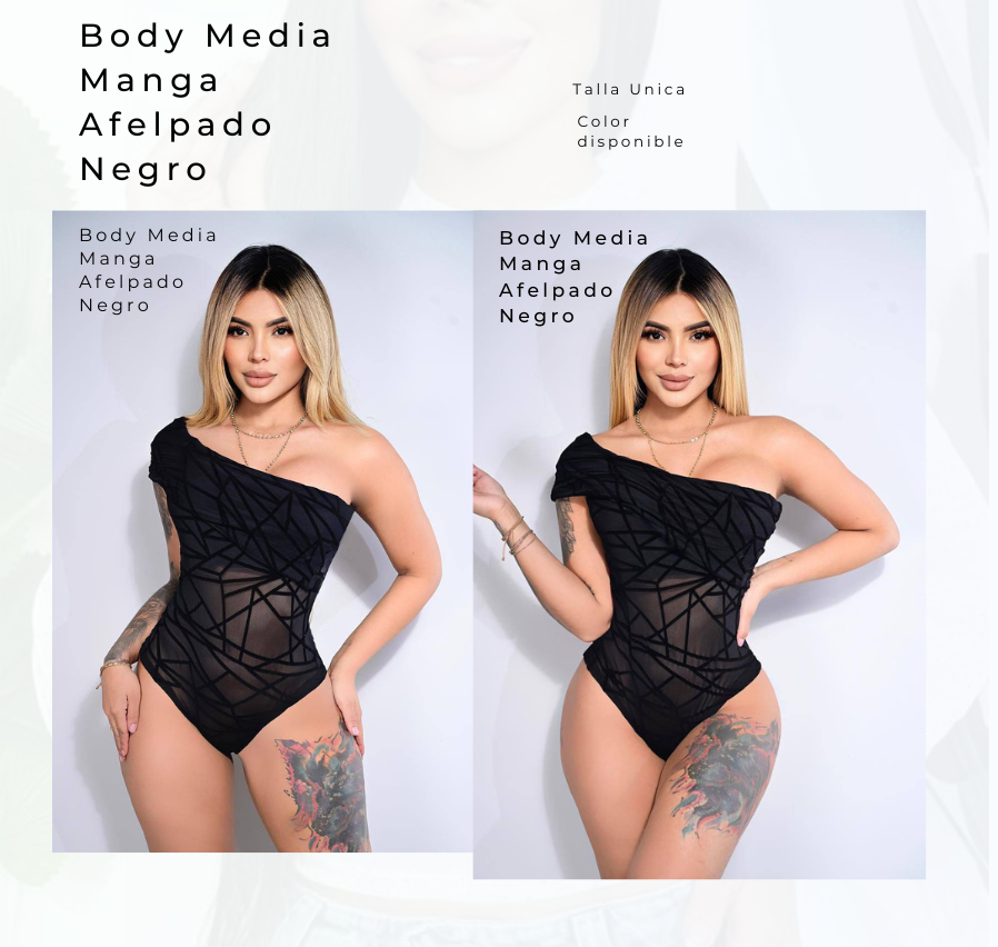Body Media Manga Afelpado Negro