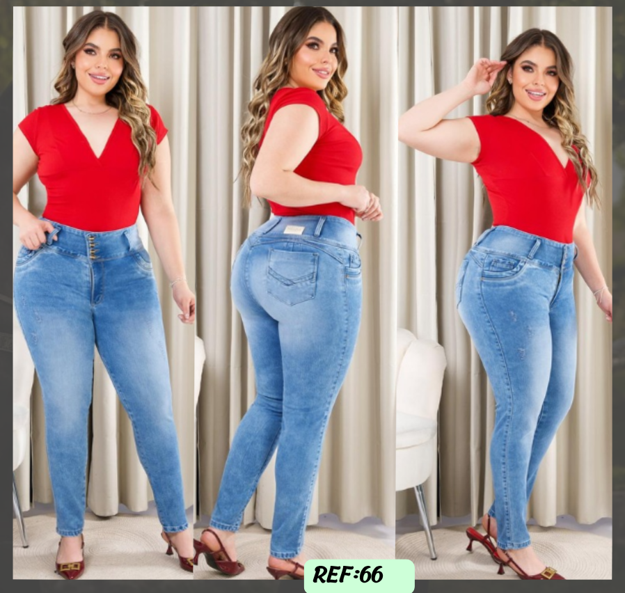 Jeans Levanta Cola PLUSS Ref 66