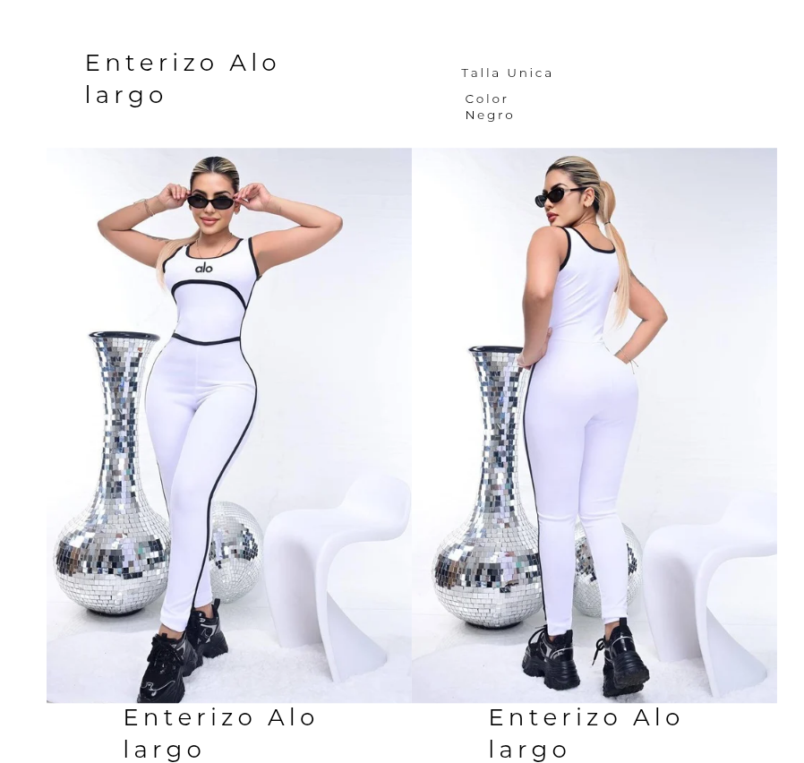 Enterizo Alo largo Blanco