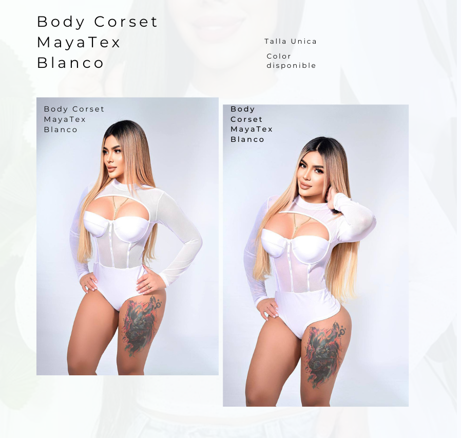 Body Corset Maya Tex Blanco