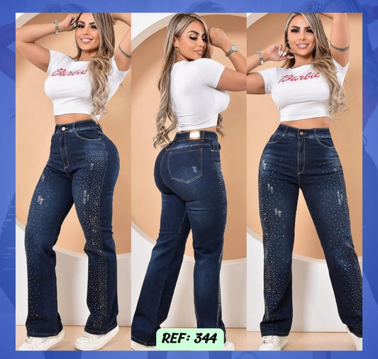 Jeans Colombiano Brillos Ref 344