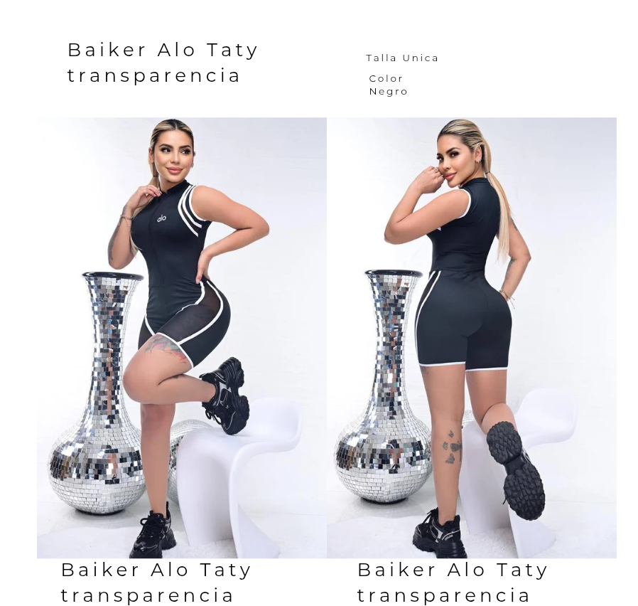 Baiker Alo Taty transparencia Negro