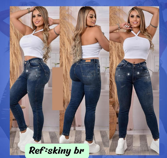 Jeans Levanta Cola Ref Skiny br