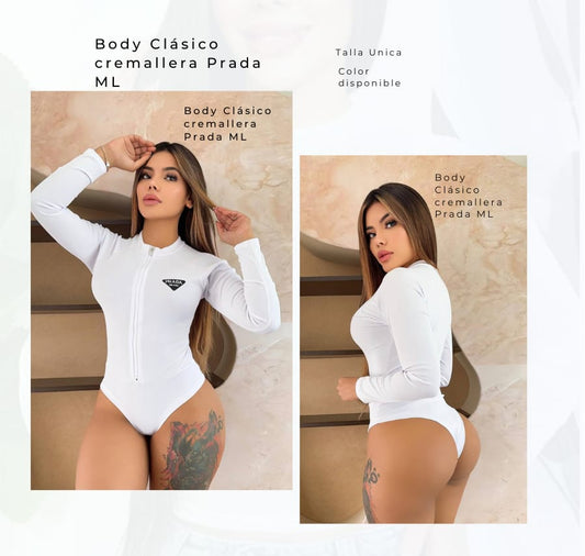 Bodys Clásico cremallera Prada ML