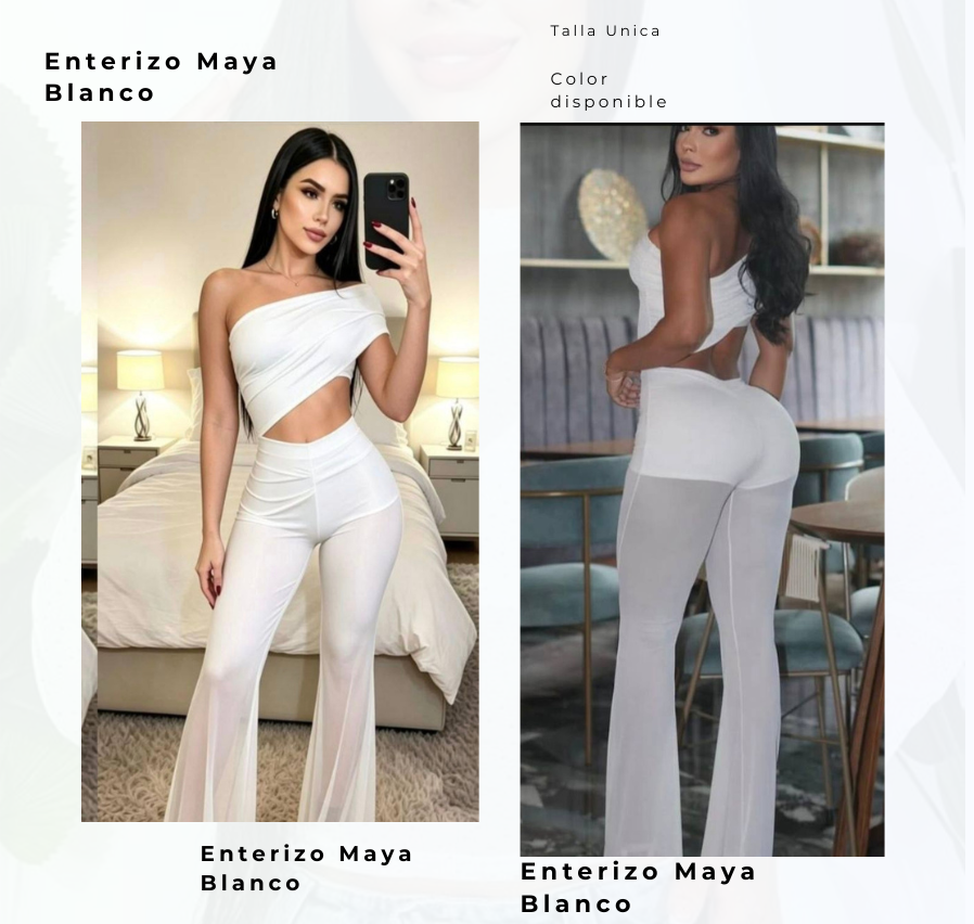 Enterizo Maya Blanco