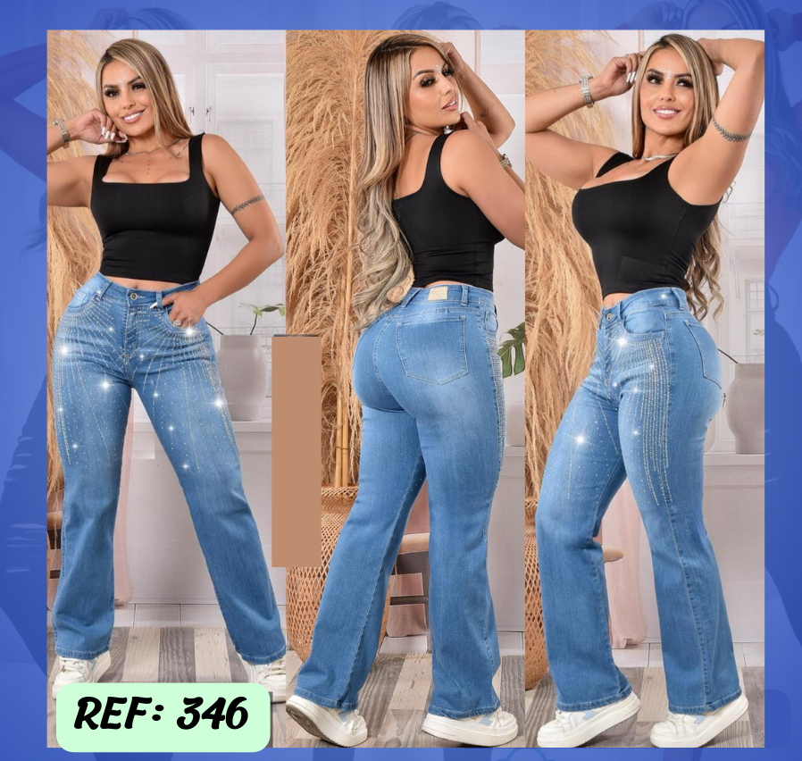 Jeans Colombiano Brillos Ref 346